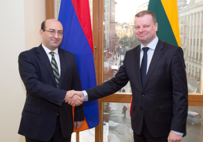 Լիտվայում ՀՀ դեսպան Տիգրան Մկրտչյանը հանդիպում է ունեցել Լիտվայի վարչապետի հետ