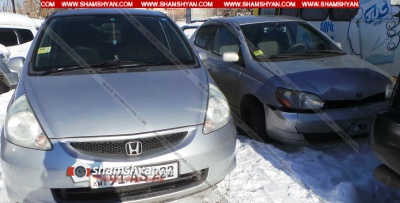 Երևանում բախվել են 28-ամյա վարորդի Honda-ն ու 53-ամյա վարորդի Toyota-ն. կա վիրավոր. ՖՈՏՈՌԵՊՈՐՏԱԺ
