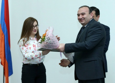ՀՀ լավագույն ուսանողուհու կոչմանն այսօր արժանացավ Արուս Խչեյանը