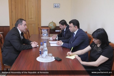 Էդուարդ Շարմազանովն ընդունել է ՀՀ-ում Վրաստանի դեսպան Գիորգի Սագանելիձեին