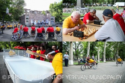 «Երևանյան ամառ 2017» եռամսյա միջոցառումների ծրագրով կազմակերպվել է մարզական սպարտակիադա` հաշմանդամ մարզիկների մասնակցությամբ