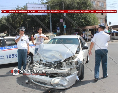 Ավտովթար Երևանում. «Էրեբունի» տոնավաճառի դիմաց բախվել են 32-ամյա վարորդի Honda-ն և 29-ամյա վարորդի Ford-ը. 2 երեխա տեղափոխվել է հիվանդանոց. ՖՈՏՈՌԵՊՈՐՏԱԺ, ՏԵՍԱՆՅՈՒԹ