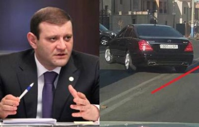Տարոն Մարգարյանի ծառայողական մեքենան 2 րոպեում 2 խախտում է անում. «Հայկական ժամանակ»