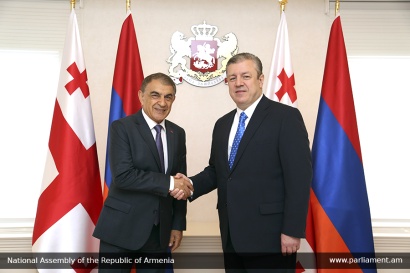 ՀՀ ԱԺ նախագահ Արա Բաբլոյանը հանդիպել է Վրաստանի վարչապետի հետ