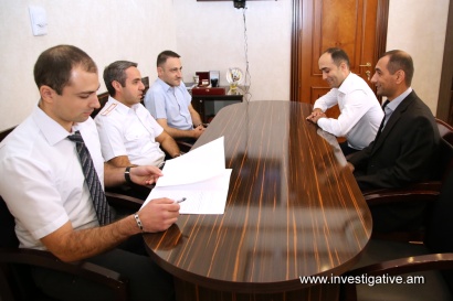 ՀՀ քննչական կոմիտեի նախագահի տեղակալն ընդունել է Արցախի ոստիկանության քննչական վարչության պետին և պետի տեղակալին