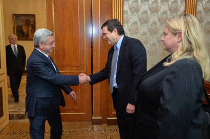 Հանրապետության Նախագահն ընդունել է ԵԱՀԿ ՄԽ ամերիկացի նորանշանակ համանախագահին. ՖՈՏՈՌԵՊՈՐՏԱԺ