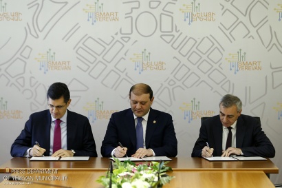 «Երևան` խելացի քաղաք» ռազմավարական ծրագրի իրագործման նպատակով ստորագրվել է եռակողմ համագործակցության հուշագիր