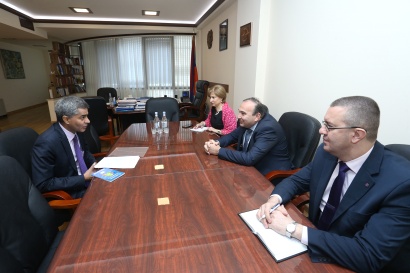 ԿԳ նախարար Լևոն Մկրտչյանն ընդունել է ՀՀ-ում Հնդկաստանի դեսպանին