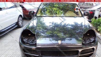 Երևանում մեկ գիշերվա ընթացքում թալանել են Porsche Cayenne և Volkswagen Touareg մակնիշի ավտոմեքենաներ՝ տանելով առջևի լուսարձակները