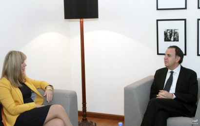 ԱԳ նախարարի տեղակալ Կարեն Նազարյանն ընդունել է ԵԽ ժողովրդավարության հարցերով գլխավոր տնօրինության ղեկավարին