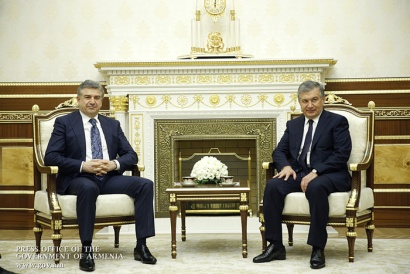 Վարչապետ Կարեն Կարապետյանը հանդիպել է Ուզբեկստանի նախագահի հետ. ԼՈՒՍԱՆԿԱՐՆԵՐ