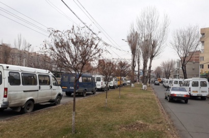 Երևանում երթուղայինների վարորդները գործադուլ են արել