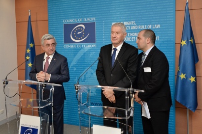 2018-ի Հայաստանը բոլորովին այլ է, քան 2001-ինը. Սերժ Սարգսյանը՝ ԵԽ Գլխավոր քարտուղար Թորբյորն Յագլանդին. ՖՈՏՈՌԵՊՈՐՏԱԺ