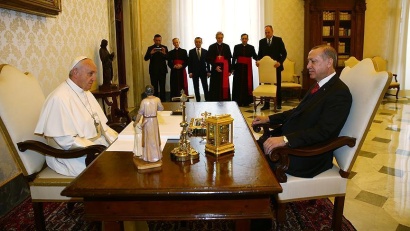 Հռոմի պապն ընդունել է Էրդողանին. ՏԵՍԱՆՅՈՒԹ