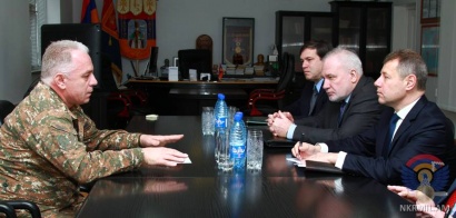 ՊԲ հրամանատար Լևոն Մնացականյանը ընդունել է տարածաշրջանային այցելության շրջանակում Արցախ ժամանած ԵԱՀԿ Մինսկի խմբի համանախագահներին