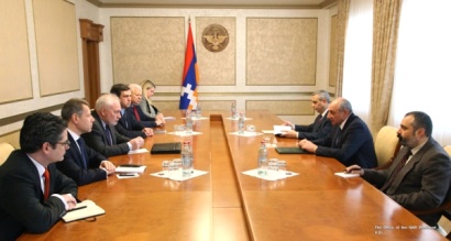 Բակո Սահակյանը հանդիպել է ԵԱՀԿ Մինսկի խմբի համանախագահների հետ. քննարկվել են ադրբեջանա-ղարաբաղյան հակամարտության կարգավորմանը և սահմաններին տիրող իրավիճակին առնչվող հարցեր