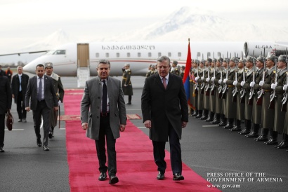 Պաշտոնական այցով Հայաստան է ժամանել Վրաստանի վարչապետ Գիորգի Կվիրիկաշվիլին