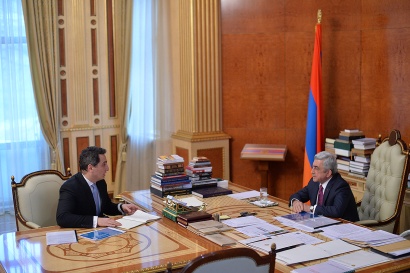ՀՀ նախագահին Ռազմավարական նախաձեռնությունների կենտրոնի գործադիր տնօրենը զեկուցել է 2017թ. աշխատանքները և 2018թ. ծրագրերը. ՖՈՏՈՌԵՊՈՐՏԱԺ