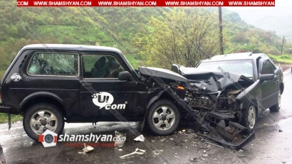 Խոշոր ավտովթար Սյունիքի մարզում. Niva-ն դուրս է եկել հանդիպակաց գոտի և բախվել Mercedes-ին. կա 7 վիրավոր. ՖՈՏՈՌԵՊՈՐՏԱԺ