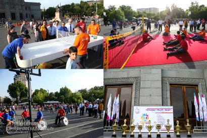 «Երևանյան ամառ 2018». hաշմանդամություն ունեցող մարզիկների մասնակցությամբ Ազատության հրապարակում կազմակերպվել է սպարտակիադա