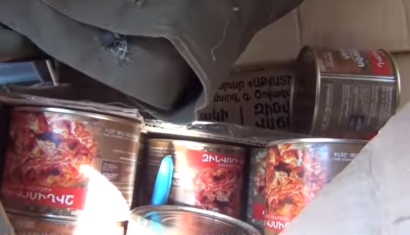 Ոստիկանությունը հայտնաբերել է «Զինվորի բաժին» գրառմամբ պահածոներով մեքենաներ, որոնք բեռնված են եղել Մանվել Գրիգորյանի կնոջ ցուցումով. ՏԵՍԱՆՅՈՒԹ