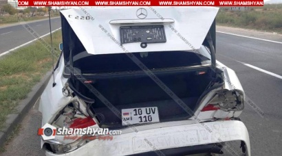 Ավտովթար Արարատի մարզում. 32-ամյա վարորդը Ford Transit-ով բախվել է 30-ամյա վարորդի Mercedes-ին. կա վիրավոր. ՖՈՏՈՌԵՊՈՐՏԱԺ