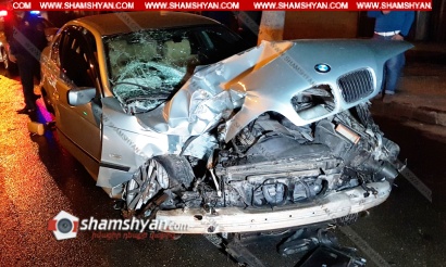 Խոշոր ավտովթար Վանաձոորւմ. 22–ամյա վորորդը BMW-ով բախվել է էլեկտրասյանը. կան վիրավորներ. ՖՈՏՈՌԵՊՈՐՏԱԺ, ՏԵՍԱՆՅՈՒԹ