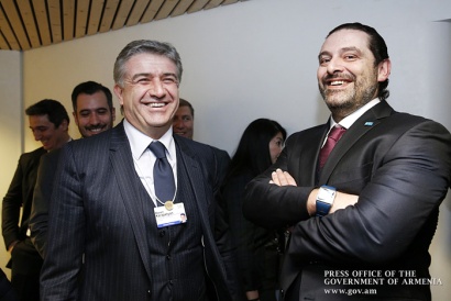 Կարեն Կարապետյանը և Սաադ Հարիրին քննարկել են տնտեսական կապերի ընդլայնման հեռանկարները. ՖՈՏՈՌԵՊՈՐՏԱԺ