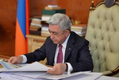 Նախագահ Սերժ Սարգսյանը ստորագրել է Ազգային ժողովի ընդունած 2 տասնյակ օրենքներ