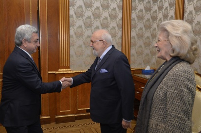 ՀՀ Նախագահն ընդունել է աշխարհահռչակ կոմպոզիտոր Քշիշտոֆ Պենդերեցկուն. ՖՈՏՈՌԵՊՈՐՏԱԺ