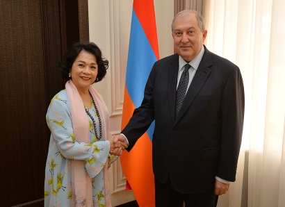 Նախագահ Արմեն Սարգսյանն ընդունել է Տեղեկատվական տեխնոլոգիաների և ծառայությունների համաշխարհային ալյանսի նախագահին. ՖՈՏՈՌԵՊՈՐՏԱԺ