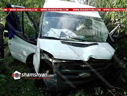 Արագածոտնի մարզում 53-ամյա վարորդը Ford Transit-ով բախվել է քարերին, ծառերին և հայտնվել դաշտում. նրան տեղափոխել են հիվանդանոց. ՖՈՏՈՌԵՊՈՐՏԱԺ, ՏԵՍԱՆՅՈՒԹ