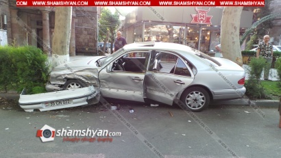 Ավտովթար-վրաերթ Երևանում. բախվել են «Mercedes»-ներն ու «Daewoo»-ն, կա 6 վիրավոր. ՖՈՏՈՌԵՊՈՐՏԱԺ, ՏԵՍԱՆՅՈՒԹ