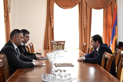 Արցախի պետնախարարն ընդունել է ՀՀ տարածքային կառավարման և զարգացման նախարար Սուրեն Պապիկյանին