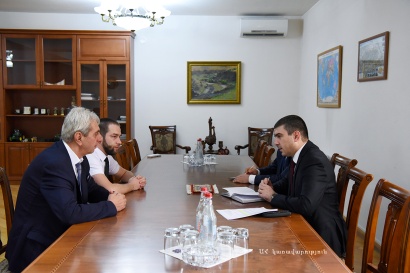 Արցախի պետնախարար Մարտիրոսյանի մոտ քննարկվել են «Գանձասար» գիտամշակութային կենտրոնի հետ համագործակցության հարցեր