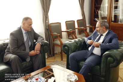 Նիկոլ Փաշինյանն ընդունել է «Հարավկովկասյան երկաթուղի» ՓԲԸ գլխավոր տնօրեն Սերգեյ Վալկոյին