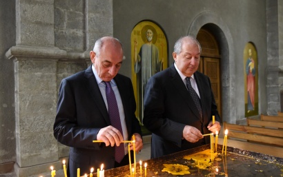 Նախագահ Արմեն Սարգսյանը հանդիպել է Արցախի նախագահ Բակո Սահակյանի հետ. ՖՈՏՈՌԵՊՈՐՏԱԺ