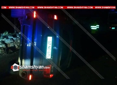 Երևանում 23-ամյա վարորդը «խմածության ամենաբարձր աստիճան» վիճակում Սարալանջի փողոցում BMW X5–ով բախվել է քարե պատնեշին և կողաշրջվել. ՖՈՏՈՌԵՊՈՐՏԱԺ
