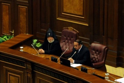 Հայաստանի նոր կյանքը կերտելու պատասխանատվությունը նաև ԱԺ-ի ուսերին է. Կաթողիկոսն օրհնանքի խոսք ուղղեց պատգամավորներին