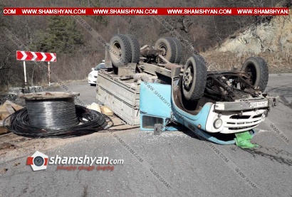 Խոշոր ավտովթար Դիլիջանի ոլորանում. ЗИЛ 130-ը գլխիվայր շրջվել է. ժամանել են ՃՈ վաշտի և դասակի հրամանատարները. ՖՈՏՈՌԵՊՈՐՏԱԺ