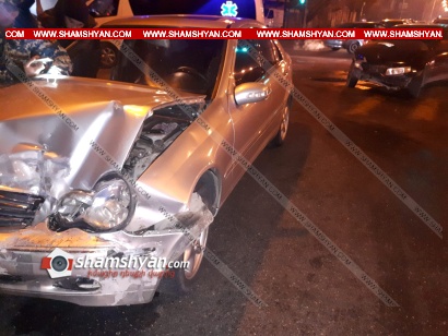 Ավտովթար Երևանում. բախվել են Mercedes-ն ու Opel-ը. կան վիրավորներ. օպերատիվ են գործել բժիշկները, փրկարարներն ու ոստիկանները. ՖՈՏՈՌԵՊՈՐՏԱԺ