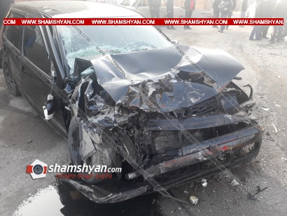 Ավտովթար Արարատի մարզում. բախվել են Mitsubishi Pajero-ն և Volkswagen-ը. 16-ամյա տղան տեղափոխվել է հիվանդանոց. ՖՈՏՈՌԵՊՈՐՏԱԺ