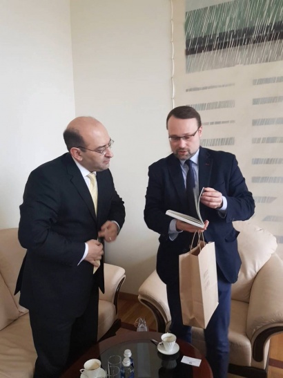 Լիտվայում ՀՀ դեսպան Տիգրան Մկրտչյանը հանդիպում է ունեցել Լիտվայի մշակույթի նախարար Մինդաուգաս Կվիետկաուսկասի հետ