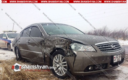Արագածոտնի մարզում 25–ամյա վարորդը NIssan Fuga-ով ընկել է սահքի մեջ և կողաշրջվել. օպերատիվորեն ժամանել են ՃՈ ծառայողները. ՖՈՏՈՌԵՊՈՐՏԱԺ
