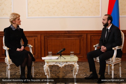Խորհրդարանի ղեկավարն ընդունել է Հայաստանում Բուլղարիայի դեսպանին