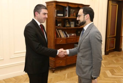 Տիգրան Ավինյանը հանդիպել է Արցախի Հանրապետության պետական նախարար Գրիգորի Մարտիրոսյանի հետ