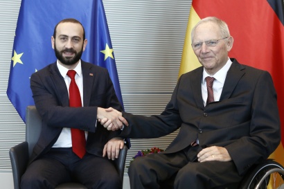 Արարատ Միրզոյանի գլխավորած պատվիրակությունը հանդիպել է Բունդեսթագի նախագահ Վոլֆգանգ Շոյբլեի հետ