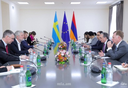 ՀՀ ԱԳ նախարար Զոհրաբ Մնացականյանը հանդիպել է Շվեդիայի միջազգային զարգացման համագործակցության նախարար Պետեր Էրիկսոնին