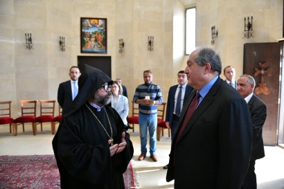 Նախագահ Սարգսյանն այցելել է Հորդանան գետի ափին գտնվող Հիսուս Քրիստոսի մկրտության վայր. ՖՈՏՈՌԵՊՈՐՏԱԺ