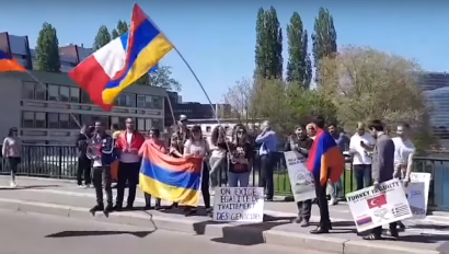 Ստրասբուրգում հայ երիտասարդները պատասխանել են թուրք ազգայնականների ցույցին. ՏԵՍԱՆՅՈՒԹ